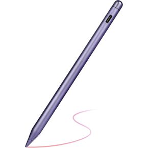 قلم iPad الجيل الأول لأجهزة Apple مع شحن سريع ورفض راحة اليد، قلم نشط متوافق مع iPad Pro 11/12.9، iPad 10/9/8/7/6، iPad Mini 5/6، iPad Air 3/4/5 (يتضمن USB اكتب-C إلى قلم رصاص) in Kuwait
