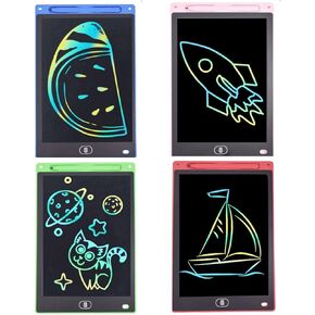 2 Pack LCD Writing Tablets for Kids,Party Favors for Kids,8.5 inche Colorful Doodle Board Drawing, Boogie Writing Tablet Board Toddler Learning Toys Gift for Old Boy Girl