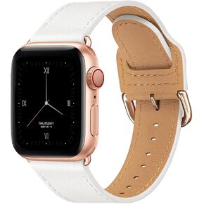 Thin Genuine Leather Bands Compatible with Apple Watch for Women Men in Kuwait