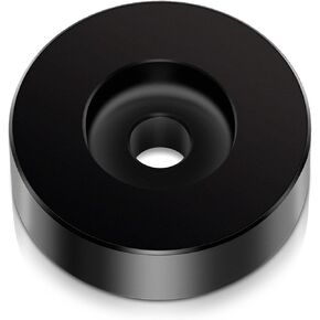45 Record Adapter for Turntable RPM Record Player for 7 Inch Vinyl Record Players Turntables Solid Aluminum Dome (Black)