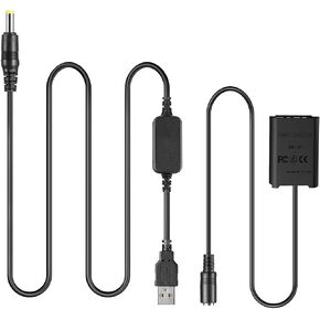 USB Cable AC-LS5 Drop Voltage Cable 5V-4.2V Camera Adapter + DK-X1 DC Coupler NP-BX1 NPBX1 Dummy Battery for Sony DSC-RX1 DSC RX100 RX1R in Kuwait