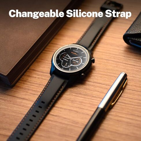 Ticwatch Pro 3 Ultra GPS/Pro 3 GPS/Pro 4G/ S2/E2 Original Watch Band Pro 22mm width silicone watch band, Pro 3 GPS/Ultra GPS replacement band (Black) in Kuwait