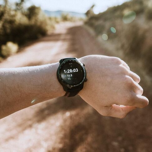 Ticwatch Pro 3 Ultra GPS/Pro 3 GPS/Pro 4G/ S2/E2 Original Watch Band Pro 22mm width silicone watch band, Pro 3 GPS/Ultra GPS replacement band (Black) in Kuwait