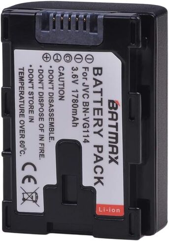 بطارية Batmax 1780 مللي أمبير BN-VG114 لبطاريات كاميرا الفيديو JVC BN-VG107U، BN-VG108U، BN-VG114U، BN-VG121U، BN-VG138U in Saudi Arabia