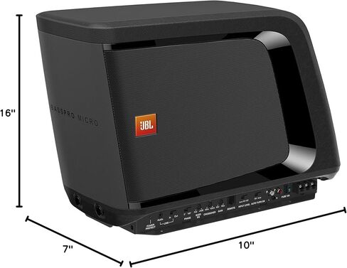 JBL Basspro Micro - نظام مضخم صوت قابل للإرساء، أسود in Kuwait