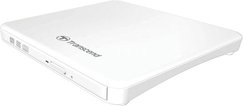 Transcend 8K Extra Slim Portable DVD Writer Optical Drive (TS8XDVDS-K) | Ultra-slim, sleek design in Kuwait
