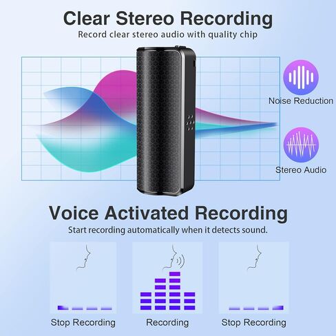 مسجل صوت مغناطيسي 128 جيجابايت، مسجل صوت محمول بسعة 2800 ساعة وتسجيل مستمر لمدة 20 يومًا، مسجل صوت رقمي، أجهزة تسجيل لمحاضرات الاجتماعات (Q7-128G) in Kuwait