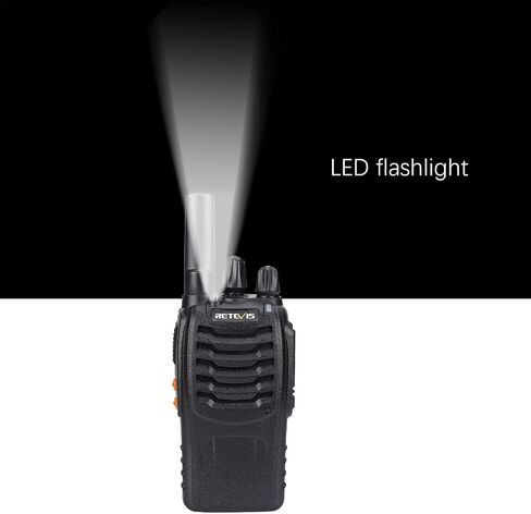Retevis H-777 Portable FRS Two-Way Radios with Flashlight, Short Antenna | Type C Rechargeable Walkie Talkies, Emergency Alarm, 16 Channel, Long Range 2 Way Radio for Adults Family Outdoor (3 Pack) in Kuwait