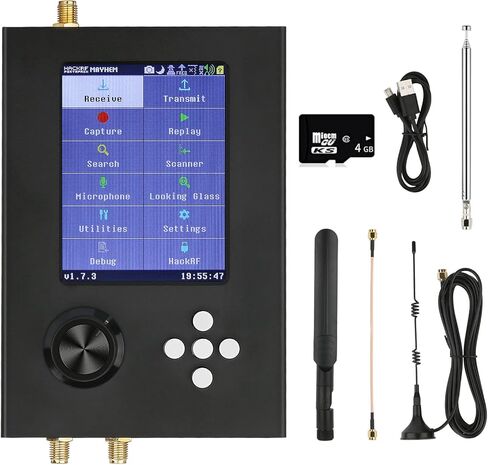 Portapack H2, 3.2in TFT Screen Professional Radios Transceiver 1MHz-6GHz, Capture Replay for Communication SDR Radio, 3.5mm Audio Jack USB Charge,Built-in Speaker in Kuwait