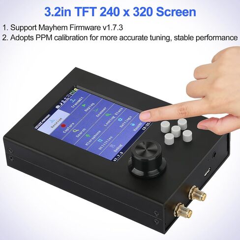 Portapack H2, 3.2in TFT Screen Professional Radios Transceiver 1MHz-6GHz, Capture Replay for Communication SDR Radio, 3.5mm Audio Jack USB Charge,Built-in Speaker in Kuwait