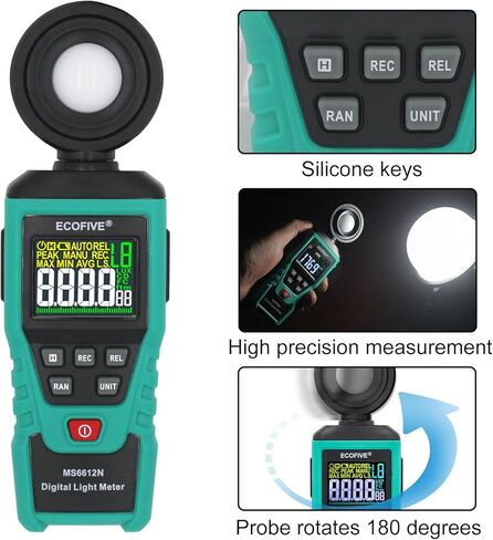 Labloot Ecofive MS6612N Brightness Meter Portable Luminance Meter Illuminance Digital Detector Tester in Kuwait