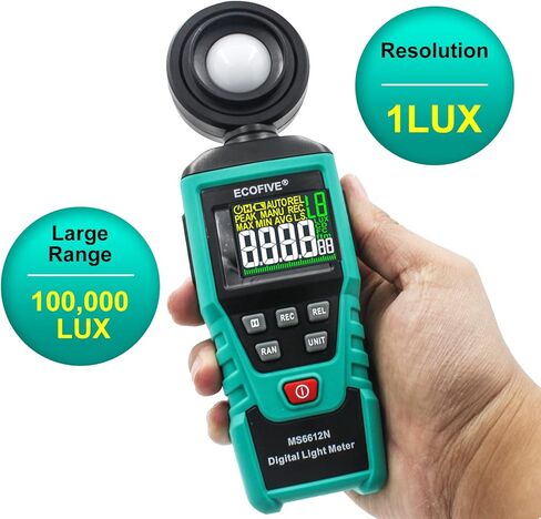 Labloot Ecofive MS6612N Brightness Meter Portable Luminance Meter Illuminance Digital Detector Tester in Kuwait