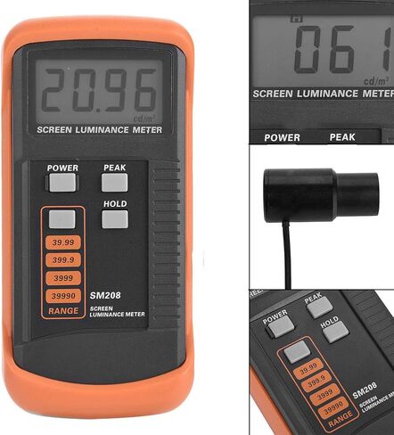 Screen Luminance Meter, SM208 Screen Brightness Meter Portable Luminance Meter with Mini Light Detector 0.01-39990 Cdm in Saudi Arabia