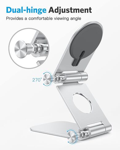 OMOTON MS02 Phone Stand for Magsafe Charger, Phone Holder for iPhone Silver in Kuwait