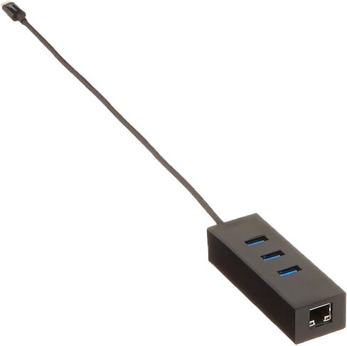 Amazon Basics USB 3.1 Type-C إلى 3 منافذ USB Hub مع محول إيثرنت - أسود، 5 عبوات in Saudi Arabia