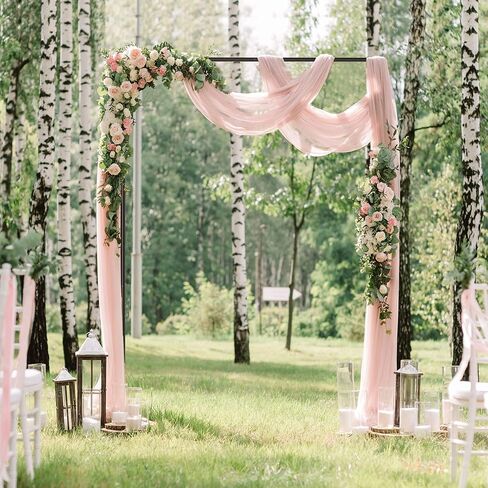 Lonseng خلفية حامل للخدمة الشاقة، طقم حامل خلفية للأنابيب والستارة، حامل خلفية زفاف بطول 10 أقدام × 10 أقدام، حامل خلفية قابل للتعديل، حامل خلفية خلفية لحفلات الزفاف كشك الصور in Kuwait