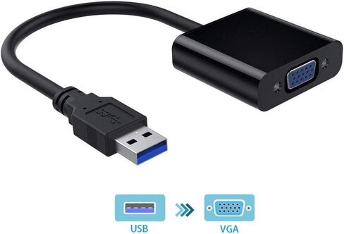 محول axGear USB 3.0 إلى VGA محول فيديو خارجي، بطاقة رسومات متعددة الشاشات in Saudi Arabia