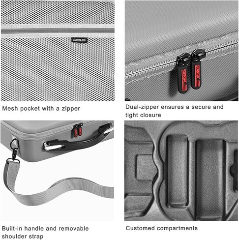 سابفوتو مجموعة ملحقات حافظة دي جيه اي ار اس 3 ميني من دي جيه اي، شنطة سفر دي جيه اي ار اس 3، حزام رقبة قابل للتعديل، واقيات شاشة لمجموعة ملحقات دي جيه اي ار اس 3 ميني 3 في 1 in Kuwait