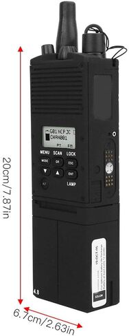 Tbest Dummy 2 Way Radio case Cosplay Prop Tactics Faux walkie Talkie Durable Plastic Dummy Radio Walkie Prop Walkie Prop Military Radio Prop in Saudi Arabia