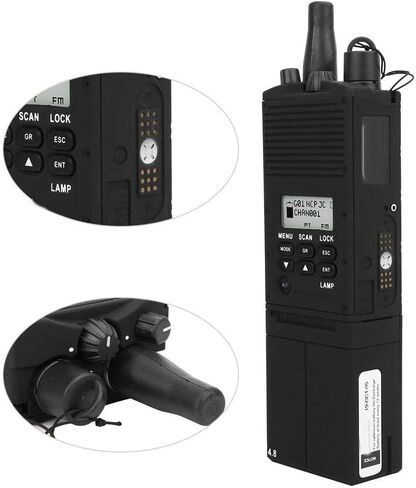 Tbest Dummy 2 Way Radio case Cosplay Prop Tactics Faux walkie Talkie Durable Plastic Dummy Radio Walkie Prop Walkie Prop Military Radio Prop in Saudi Arabia