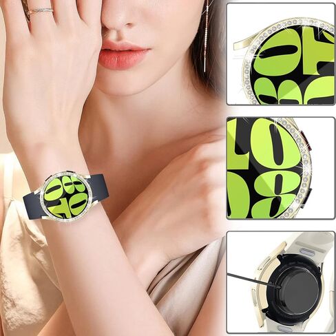 [12Pack] RICHONE Bling Case Compatible with Samsung Galaxy Watch 7 40mm Screen Protector, HD Full Protection Flexible TPU Watch Bumper Cover Anti Scratch Samsung Watch 7 Accessory (SM-L300 · 40MM) in Kuwait