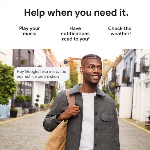 Google Pixel Buds A-Series - Wireless Earbuds - Headphones with Bluetooth - Compatible with Android - Clearly White in Kuwait