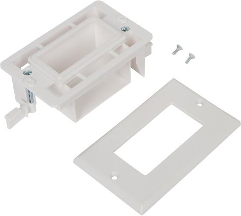 لوحة حائط كابل ذات جهد منخفض مجوفة من نقطة المشتري، منفذ سهل التركيب لإخفاء وتمرير أسلاك التكنولوجيا من خلال HDMI والتلفزيون والفيديو والصوت والشبكة وأسلاك السماعات وغطاء خافي العيوب (عبوتان) in Kuwait