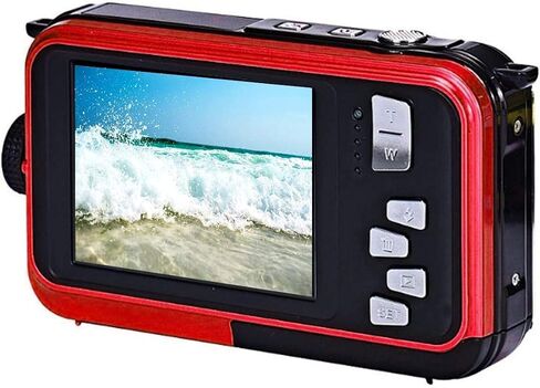 Acuvar Waterproof Digital Camera 48MP – Underwater Camera for Snorkeling, Floating Point & Shoot Camera with Dual Screen, Autofocus, 11FT Depth, Compact Camera for Beach, Pool & Travel (Blue) in Saudi Arabia