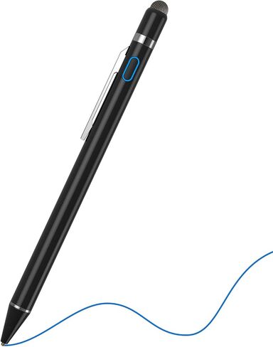 قلم ستايلس لجهاز iPad، NTHJOYS 2 في 1 قلم رقمي قابل لإعادة الشحن، قلم ستايلس ذو سعة دقيقة، قلم ذكي لهاتف iPhone/iPad Pro/Mini/Air/Samsung وشاشات اللمس الأخرى in Kuwait