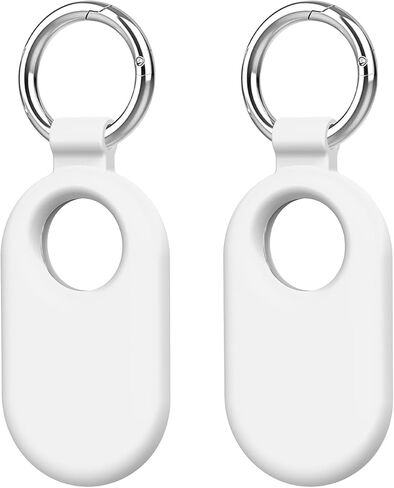 حامل تعقب العلامات من Maecker متوافق مع حافظة Samsung Galaxy SmartTag2 وسلسلة مفاتيح وحلقة ملحقات مكتشف العناصر حزمة من 2 - بني in Kuwait