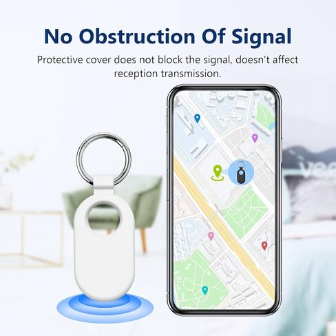 حامل تعقب العلامات من Maecker متوافق مع حافظة Samsung Galaxy SmartTag2 وسلسلة مفاتيح وحلقة ملحقات مكتشف العناصر حزمة من 2 - بني in Kuwait