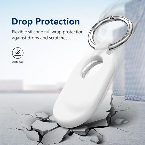 حامل تعقب العلامات من Maecker متوافق مع حافظة Samsung Galaxy SmartTag2 وسلسلة مفاتيح وحلقة ملحقات مكتشف العناصر حزمة من 2 - بني in Kuwait