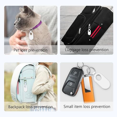 حامل تعقب العلامات من Maecker متوافق مع حافظة Samsung Galaxy SmartTag2 وسلسلة مفاتيح وحلقة ملحقات مكتشف العناصر حزمة من 2 - بني in Kuwait