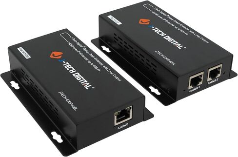 J-Tech Digital ® ProAV ® Unlimited N x N HDMI Extender Over Ethernet Cat6 Extender Matrix 12X12 8X8 Switch Switcher Extender by Single Ethernet Cable up to 400ft (Receiver) in Kuwait