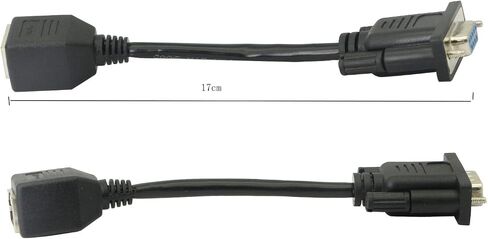 DB9 RS232 to RJ45 Extender DB9 9-Pin Serial Port Female&Male to RJ45-2Cable in Kuwait