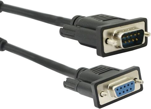 DB9 RS232 to RJ45 Extender DB9 9-Pin Serial Port Female&Male to RJ45-2Cable in Kuwait