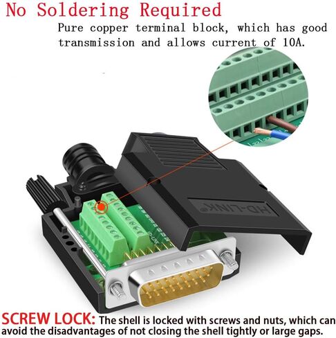 DB26 Solderfree Serial to 26 pin Terminal Thinner Male Adapter in Kuwait