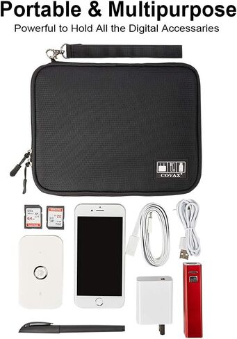 صناديق السفر للمنظمات الإلكترونية، حافظات ملحقات الأجهزة الإلكترونية للكابل، الشاحن، الهاتف، يو إس بي، بطاقة SD in Kuwait