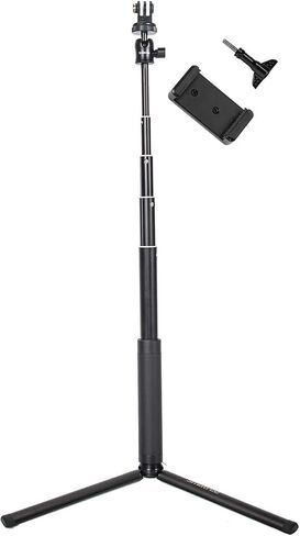 Smatree Extendable Aluminum Selfie Stick/Monopod Compatible for G*pro 12/11/10/9/Max/8/7/6/5/4/3+/2018/Insta360 One/AKASO GeekPro SJCAM SJ4000 SJ5000, for DJI Action 3/4 Camera in Kuwait