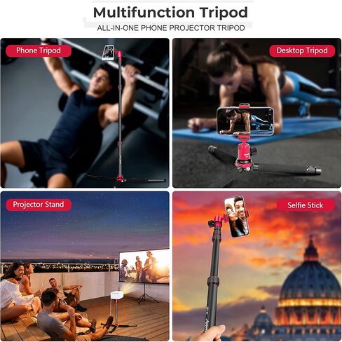 manbily كاميرا الهاتف الخليوي عصا سيلفي ترايبود monopod مع جهاز التحكم عن بعد لاسلكي، قابلة للتمديد السفر ترايبود الألومنيوم تمديد قضيب الكرة رئيس حامل الهاتف حقيبة حمل، ترايبود العرض، لمدونات الفيديو الحية in Kuwait