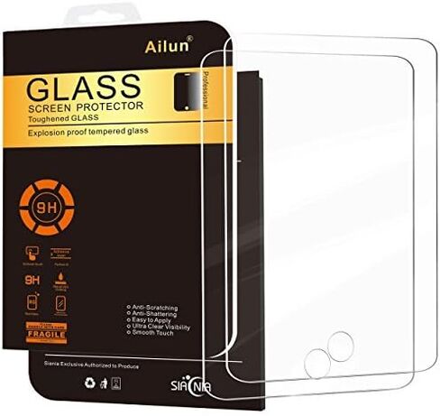 Ailun Screen Protector for iPad Mini 1 2 3 Tempered Glass 9H Hardness 2Pack Compatible with Apple iPad Mini 1 2 3 Ultra Clear 2.5D Edge Anti Scratch Case Friendly in Saudi Arabia
