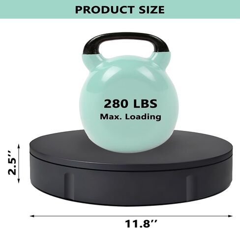 Prolee 360 Degree Rotating Turntable 280lbs Capacity for Photography 11.8 Inch Heavy Duty Automatic Remote Control Display Platform with 5 Colour Surface Covers and Carry Bag in Saudi Arabia