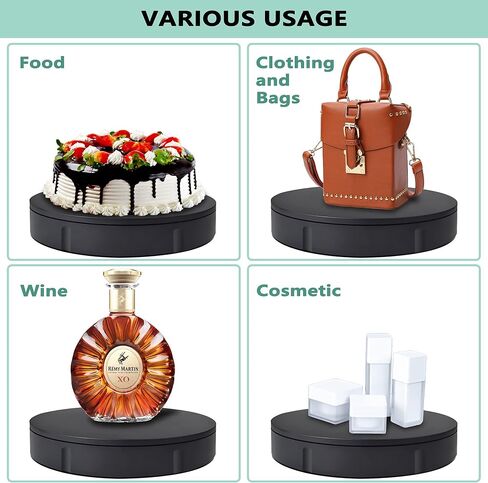 Prolee 360 Degree Rotating Turntable 280lbs Capacity for Photography 11.8 Inch Heavy Duty Automatic Remote Control Display Platform with 5 Colour Surface Covers and Carry Bag in Saudi Arabia