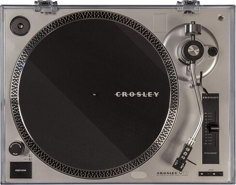 Crosley KT100BT-BK Belt-Drive Bluetooth Turntable Stereo System with Speakers, Black in Saudi Arabia