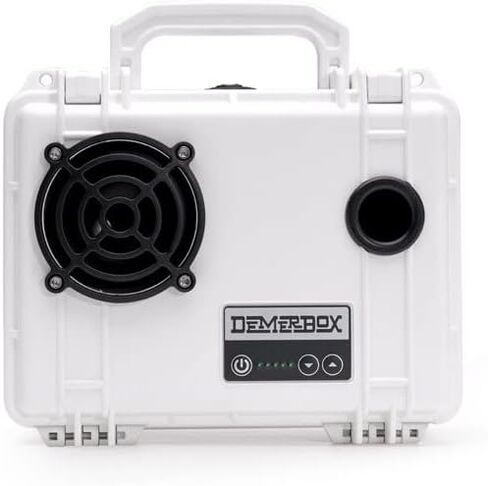 DemerBox DB1: Waterproof, Portable, and Rugged Outdoor Bluetooth Speakers. Loud Sound, 40+ hr Battery Life, Dry Box + USB Charging (Uyuni White) in Kuwait