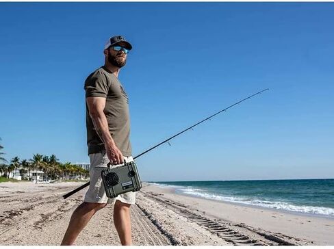 DemerBox DB1: Waterproof, Portable, and Rugged Outdoor Bluetooth Speakers. Loud Sound, 40+ hr Battery Life, Dry Box + USB Charging (Uyuni White) in Kuwait