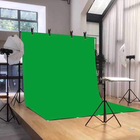 fotocreat خلفية حامل 6.5x6.5ft قابل للتعديل استوديو الصور خلفية حامل إطار الدعم الثقيلة صورة خلفية حامل عدة لحفلات الزفاف مع 3 أشرطة متقاطعة 4 مشابك خلفية، 2 أكياس رمل تحمل in Kuwait