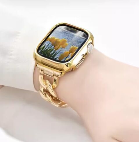 Kolgios 38/40/41mm 42/44/45mm عصابات الساعة الذكية الرائعة للنساء متوافقة مع Apple Watch Bands Series 9/8/7/6/SE/5/4 حزام ساعة بديل أنيق لـ Iwatch 9/8 سوار هدية لها in Kuwait