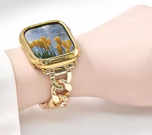 Kolgios 38/40/41mm 42/44/45mm عصابات الساعة الذكية الرائعة للنساء متوافقة مع Apple Watch Bands Series 9/8/7/6/SE/5/4 حزام ساعة بديل أنيق لـ Iwatch 9/8 سوار هدية لها in Kuwait