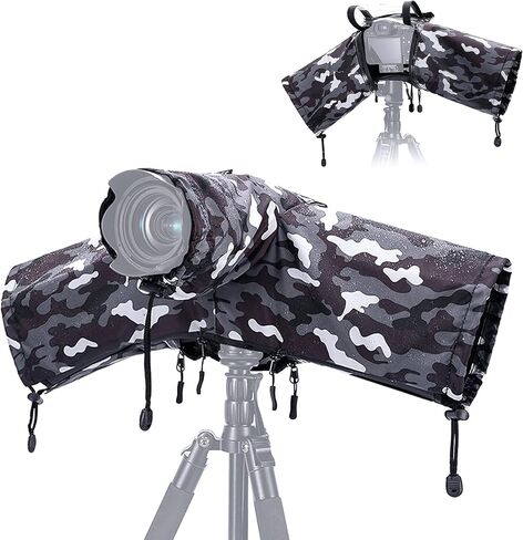 JJC Camera Rain Cover for Camera with Lens Below 9.1", Nylon Material in Kuwait